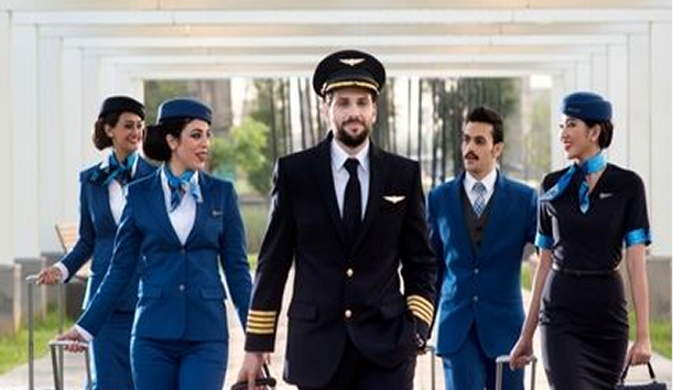 Naoero Airlines pilots and cabin crew